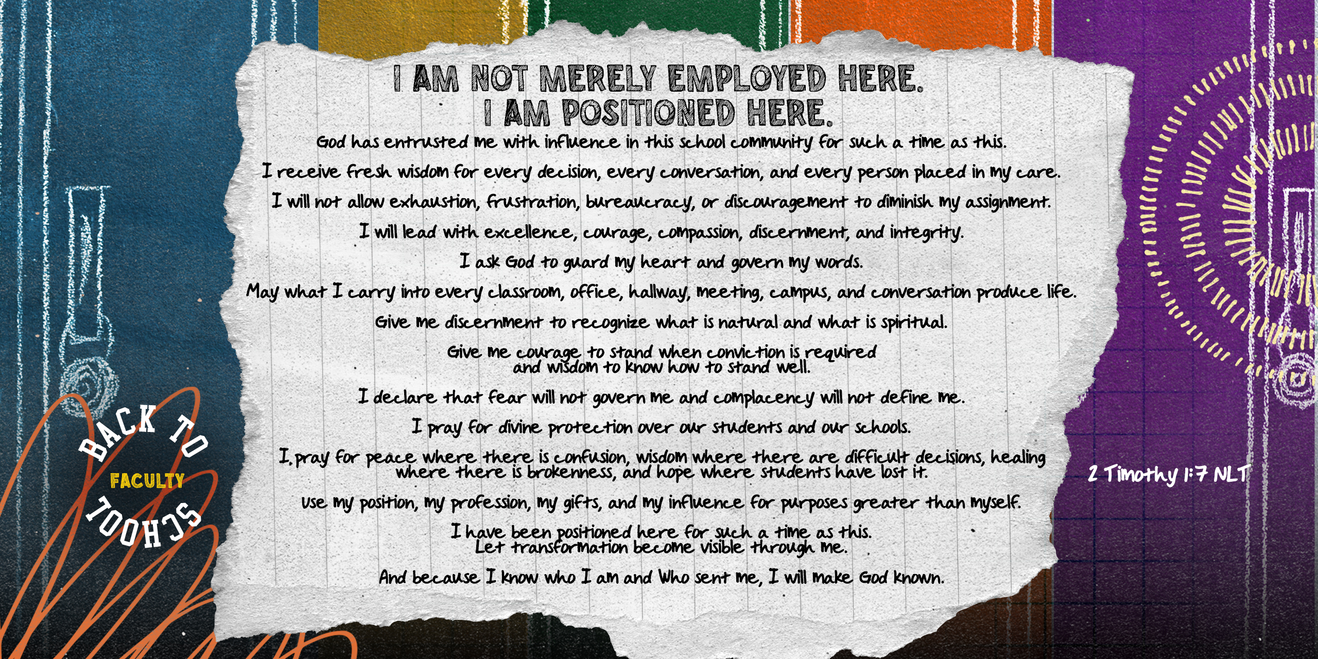 School personnel 2026 Back2School declaration