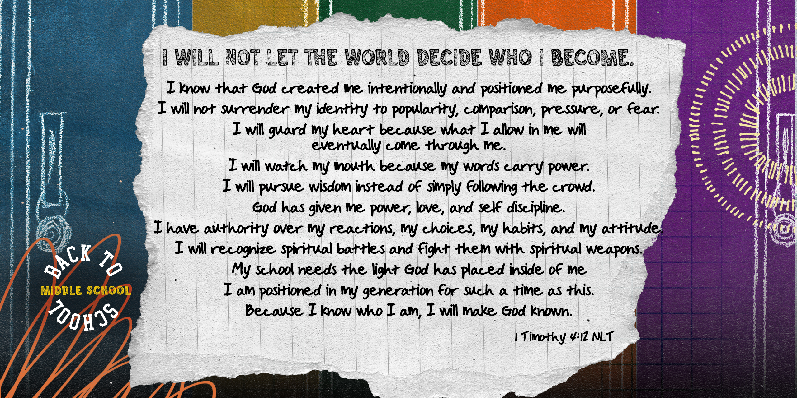 Middle School 2026 Back2School declaration